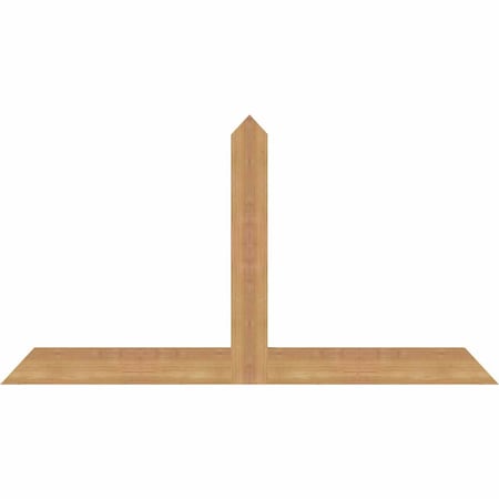 Ekena Millwork Portland Timber Gable Bracket, Western Red Cedar, 48"W x 26"H x 1 1/2"D x 3 1/2"F, 13/12 Pitch GBW048X26X0204POR00SWR